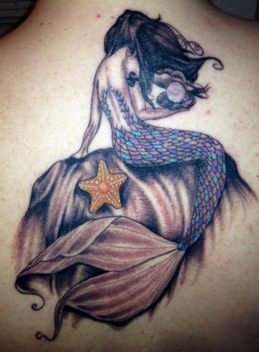 Mermaid tatuiruotė. Aprašymas ir reikšmė